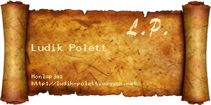Ludik Polett névjegykártya